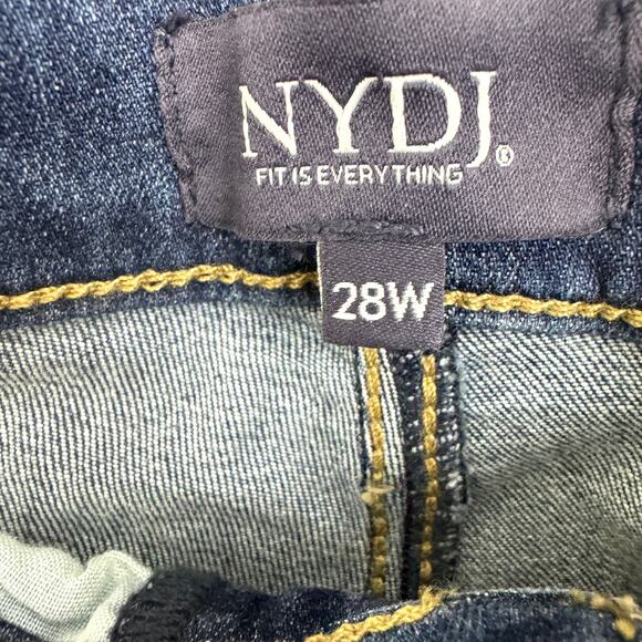NYDJ Womens Slim Bootcut Ankle Jeans Size 28W Lift Tuck Tech Serendipity Blue - Picture 3 of 8
